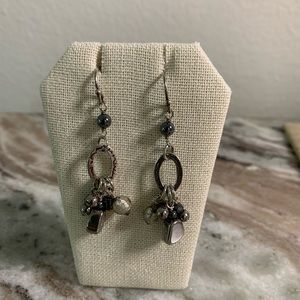 Silpada Retired Sterling Silver and Bead Earrings